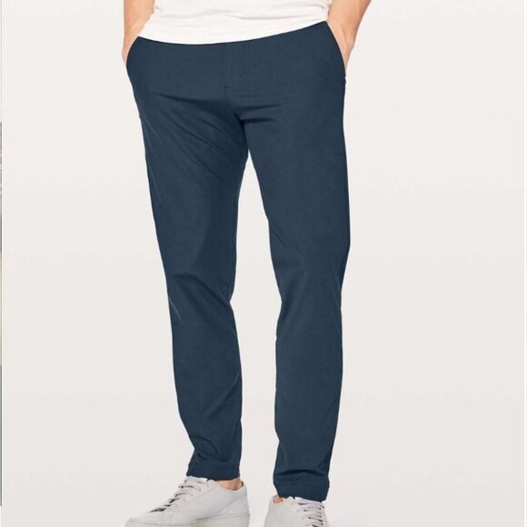 Lululemon Commission Pant Slim Warpstrem 34” Navy Blue Men’s Size 33 - Picture 14 of 14